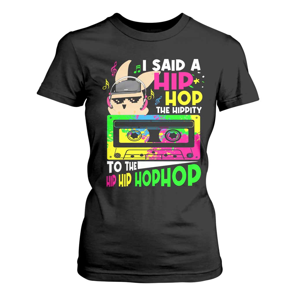 Hip Hop Easter Bunny T Shirt For Women Funny Hippity Cool Rabbit Lovers Toddler TS10 Black Print Your Wear