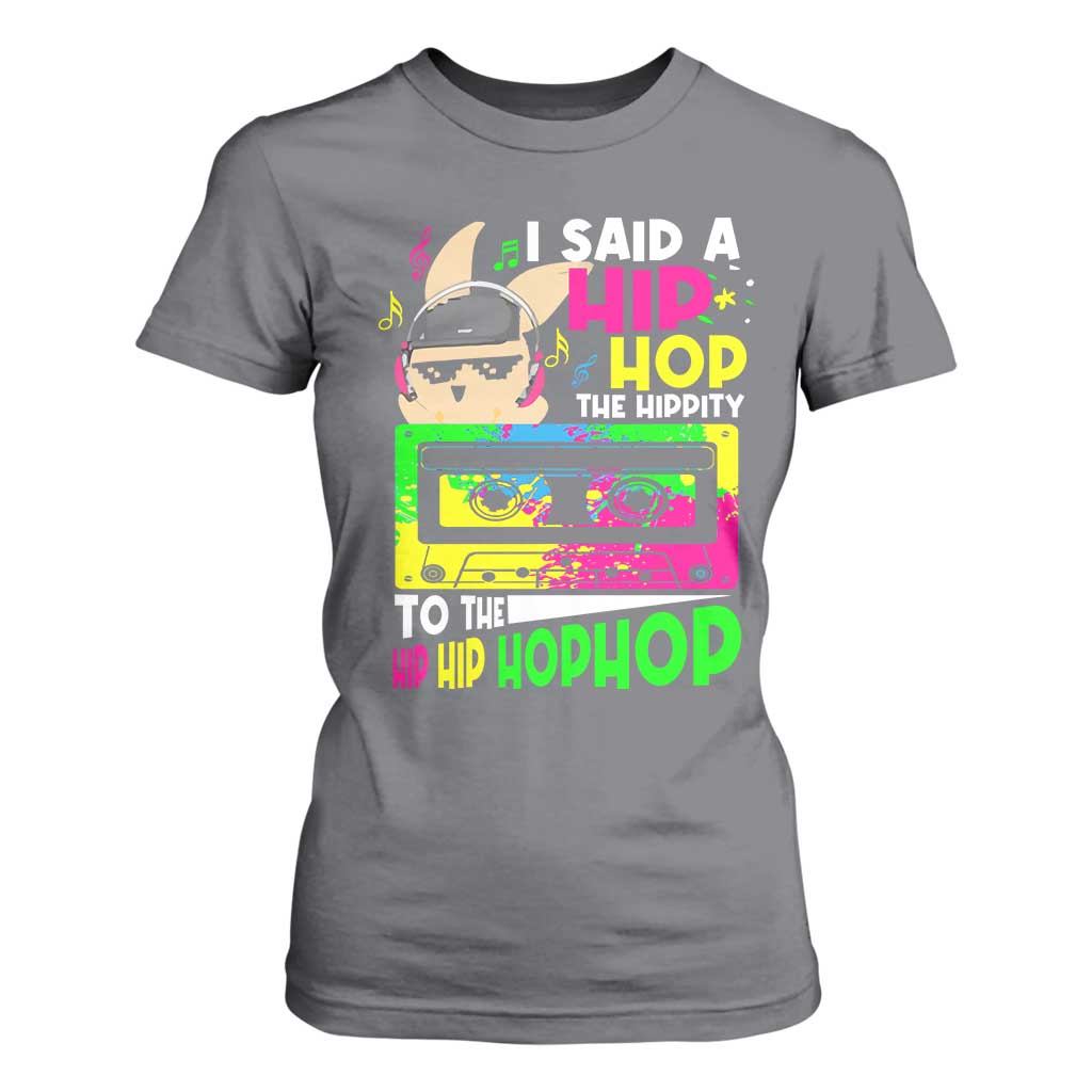 Hip Hop Easter Bunny T Shirt For Women Funny Hippity Cool Rabbit Lovers Toddler TS10 Charcoal Print Your Wear