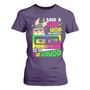 Hip Hop Easter Bunny T Shirt For Women Funny Hippity Cool Rabbit Lovers Toddler TS10 Purple Print Your Wear