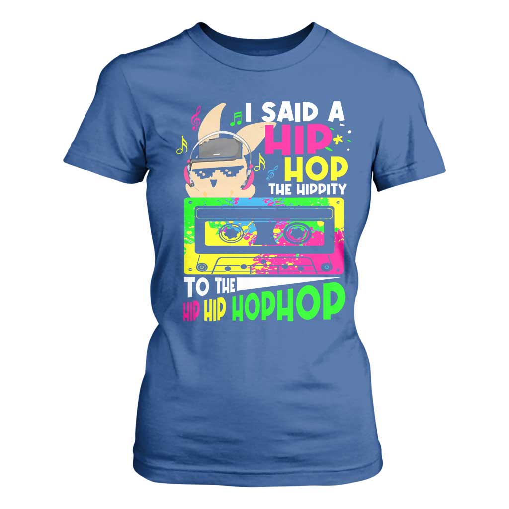 Hip Hop Easter Bunny T Shirt For Women Funny Hippity Cool Rabbit Lovers Toddler TS10 Royal Blue Print Your Wear