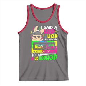 Hip Hop Easter Bunny Tank Top Funny Hippity Cool Rabbit Lovers Toddler TS10 Deep Heather Red Print Your Wear
