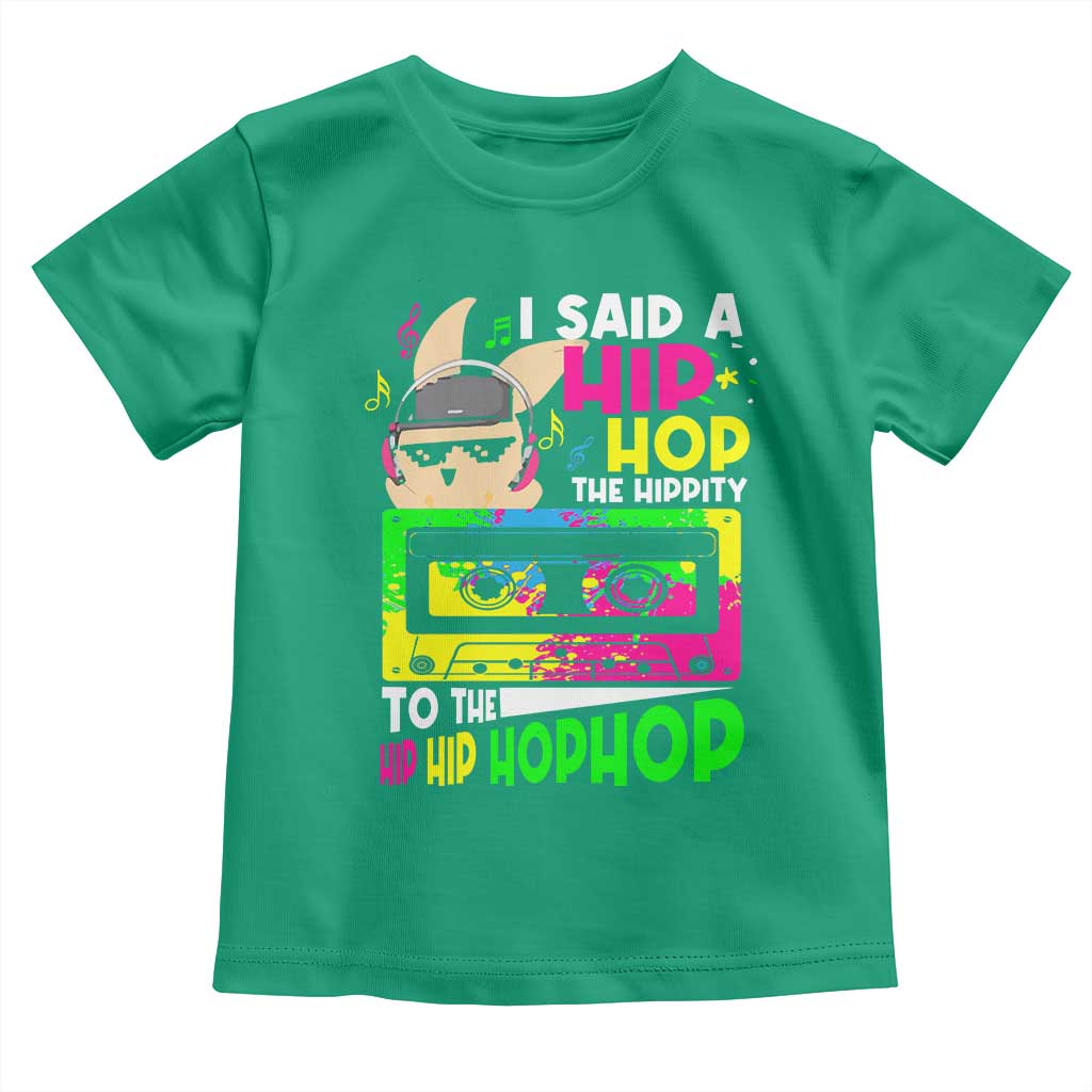 Hip Hop Easter Bunny Toddler T Shirt Funny Hippity Cool Rabbit Lovers Toddler TS10 Irish Green Print Your Wear