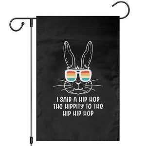 Retro Hip Hop Easter Bunny Garden Flag Funny Hippity Cool Rabbit Lovers Toddler TS10 Black Print Your Wear