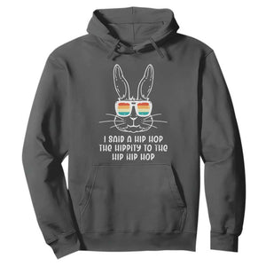 Retro Hip Hop Easter Bunny Hoodie Funny Hippity Cool Rabbit Lovers Toddler TS10 Dark Heather Print Your Wear