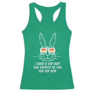 Retro Hip Hop Easter Bunny Racerback Tank Top Funny Hippity Cool Rabbit Lovers Toddler TS10 Irish Green Print Your Wear