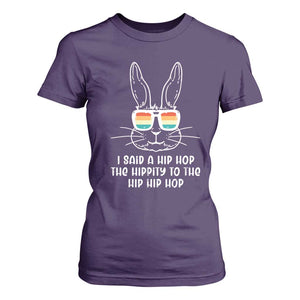 Retro Hip Hop Easter Bunny T Shirt For Women Funny Hippity Cool Rabbit Lovers Toddler TS10 Purple Print Your Wear