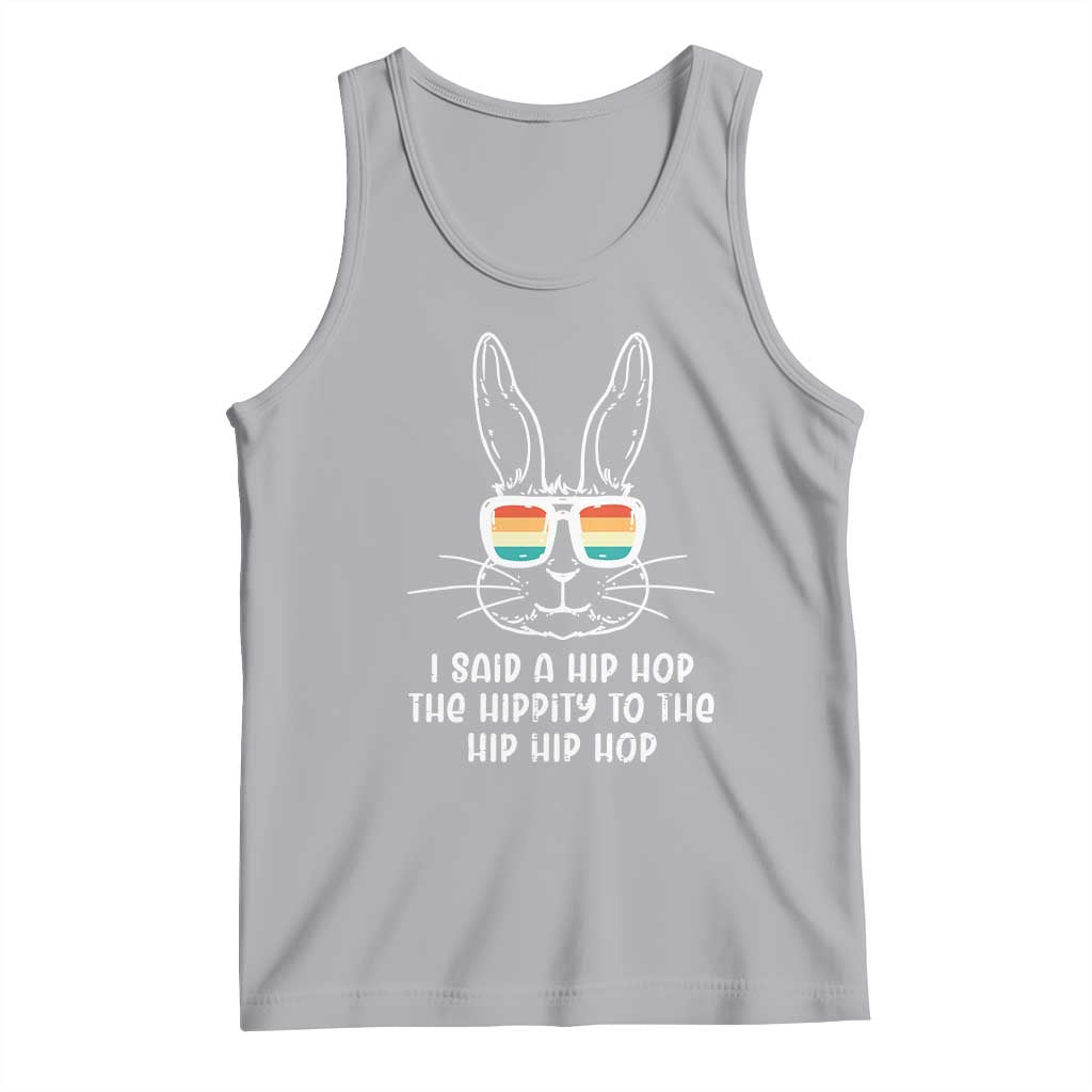 Retro Hip Hop Easter Bunny Tank Top Funny Hippity Cool Rabbit Lovers Toddler TS10 Athletic Heather Print Your Wear