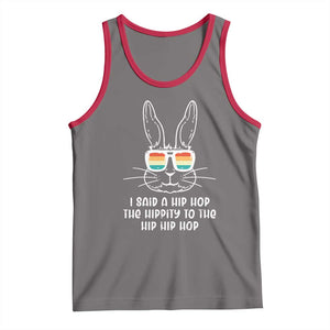 Retro Hip Hop Easter Bunny Tank Top Funny Hippity Cool Rabbit Lovers Toddler TS10 Deep Heather Red Print Your Wear