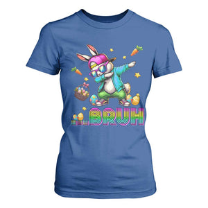 Bruh Dab Bunny Easter T Shirt For Women Funny 80s Retro Vintage Party Cool Rabbit TS10 Royal Blue Print Your Wear