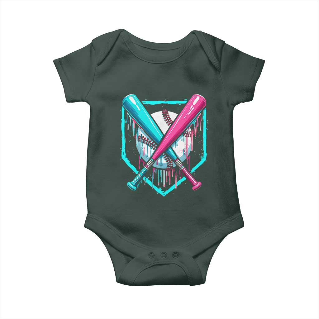 Baseball Drip Baby Onesie Ice Cream Dripping Youth Boys Baseball Bats TS10 Print Your Wear