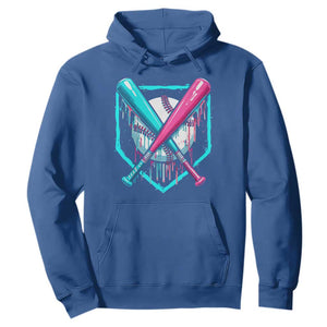 Baseball Drip Hoodie Ice Cream Dripping Youth Boys Baseball Bats TS10 Royal Blue Print Your Wear