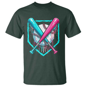 Baseball Drip T Shirt Ice Cream Dripping Youth Boys Baseball Bats TS10 Dark Forest Green Print Your Wear