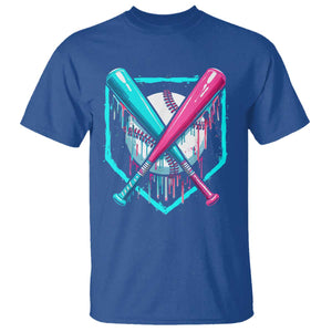 Baseball Drip T Shirt Ice Cream Dripping Youth Boys Baseball Bats TS10 Royal Blue Print Your Wear