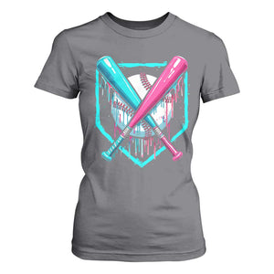 Baseball Drip T Shirt For Women Ice Cream Dripping Youth Boys Baseball Bats TS10 Charcoal Print Your Wear