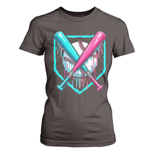 Baseball Drip T Shirt For Women Ice Cream Dripping Youth Boys Baseball Bats TS10 Dark Chocolate Print Your Wear
