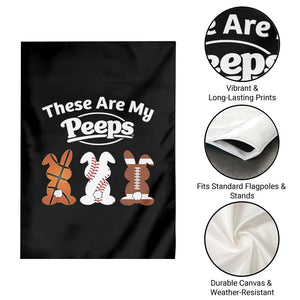Baseball Basketball Football Easter Garden Flag Cute Bunny Game Day Sports These Are My Peeps TS10 Print Your Wear