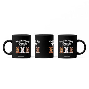 Baseball Basketball Football Easter Coffee Mug Cute Bunny Game Day Sports These Are My Peeps TS10 Print Your Wear