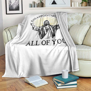 Retro Jesus Meme Throw Blanket Disappointments All Of You TS10 Print Your Wear
