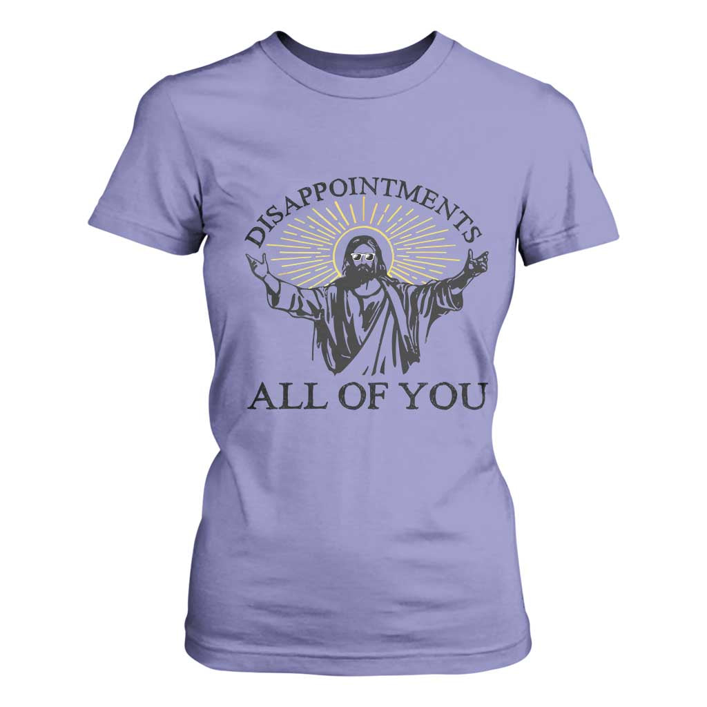 Retro Jesus Meme T Shirt For Women Disappointments All Of You TS10 Violet Print Your Wear