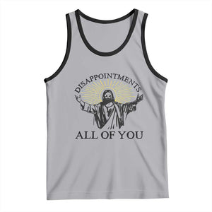 Retro Jesus Meme Tank Top Disappointments All Of You TS10 Athletic Heather Black Print Your Wear