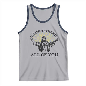 Retro Jesus Meme Tank Top Disappointments All Of You TS10 Athletic Heather Navy Print Your Wear