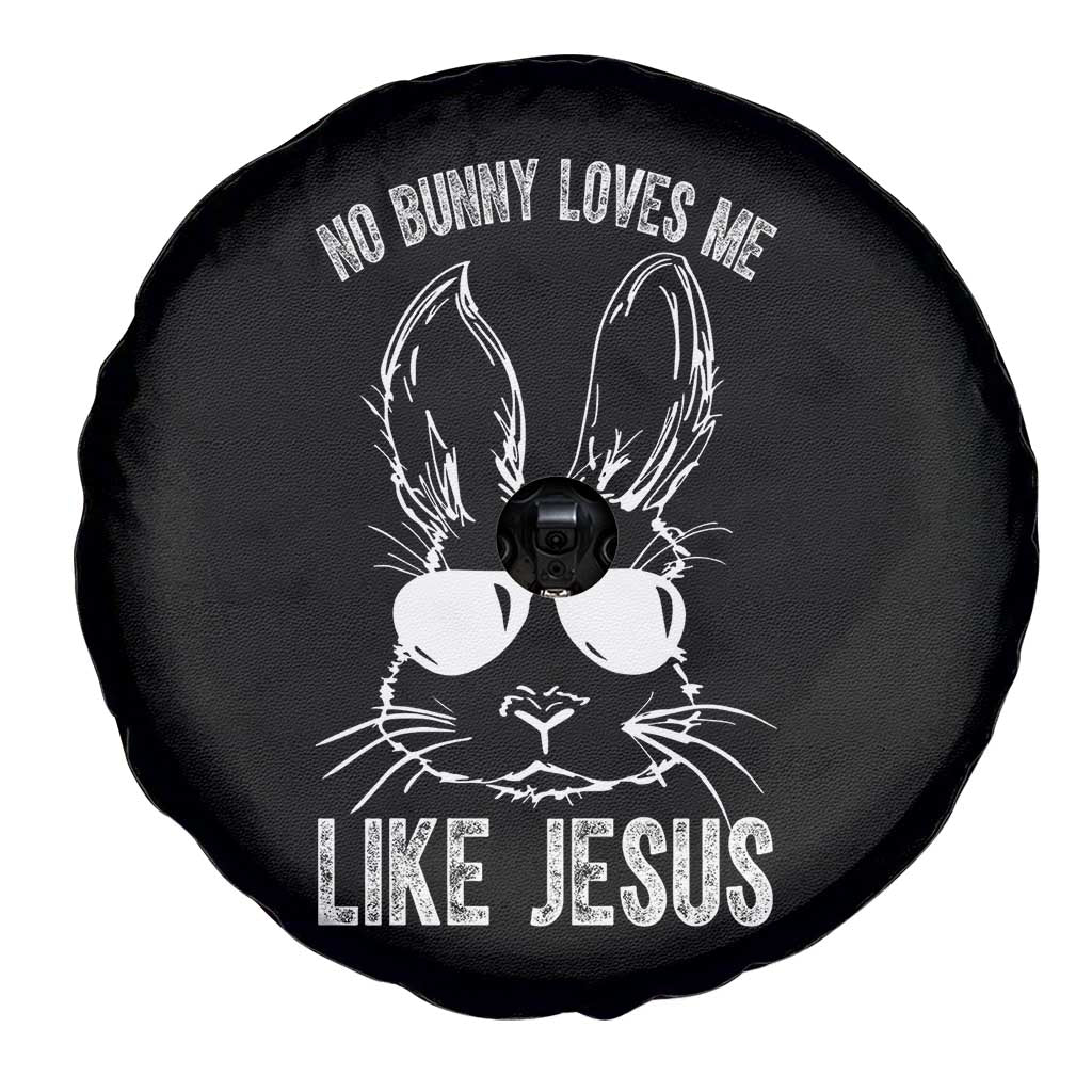Funny Christian Easter Spare Tire Cover No Bunny Loves Me Like Jesus Retro Bunny TS10 Print Your Wear