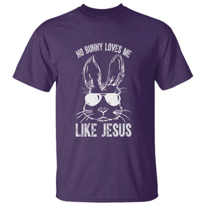 Funny Christian Easter T Shirt No Bunny Loves Me Like Jesus Retro Bunny TS10 Purple Print Your Wear