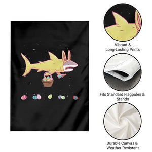Funny Shark Easter Garden Flag Cute Bunny Ears Eggs Hunting Teens Boys Kids TS10 Print Your Wear