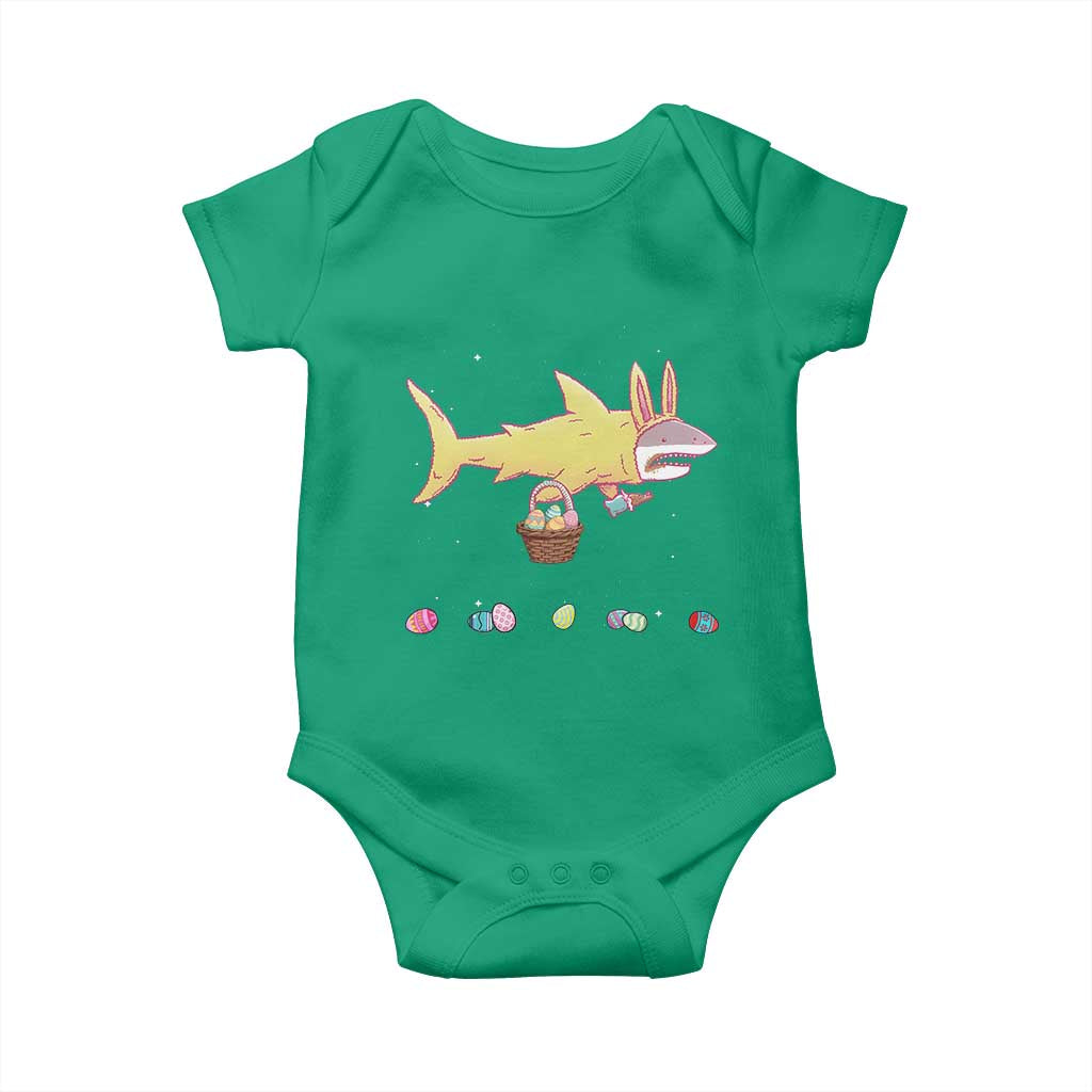 Funny Shark Easter Baby Onesie Cute Bunny Ears Eggs Hunting Teens Boys Kids TS10 Irish Green Print Your Wear