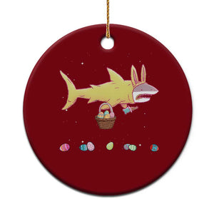 Funny Shark Easter Ceramic Ornament Cute Bunny Ears Eggs Hunting Teens Boys Kids TS10 1pc Red Print Your Wear