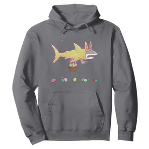 Funny Shark Easter Hoodie Cute Bunny Ears Eggs Hunting Teens Boys Kids TS10 Charcoal Print Your Wear