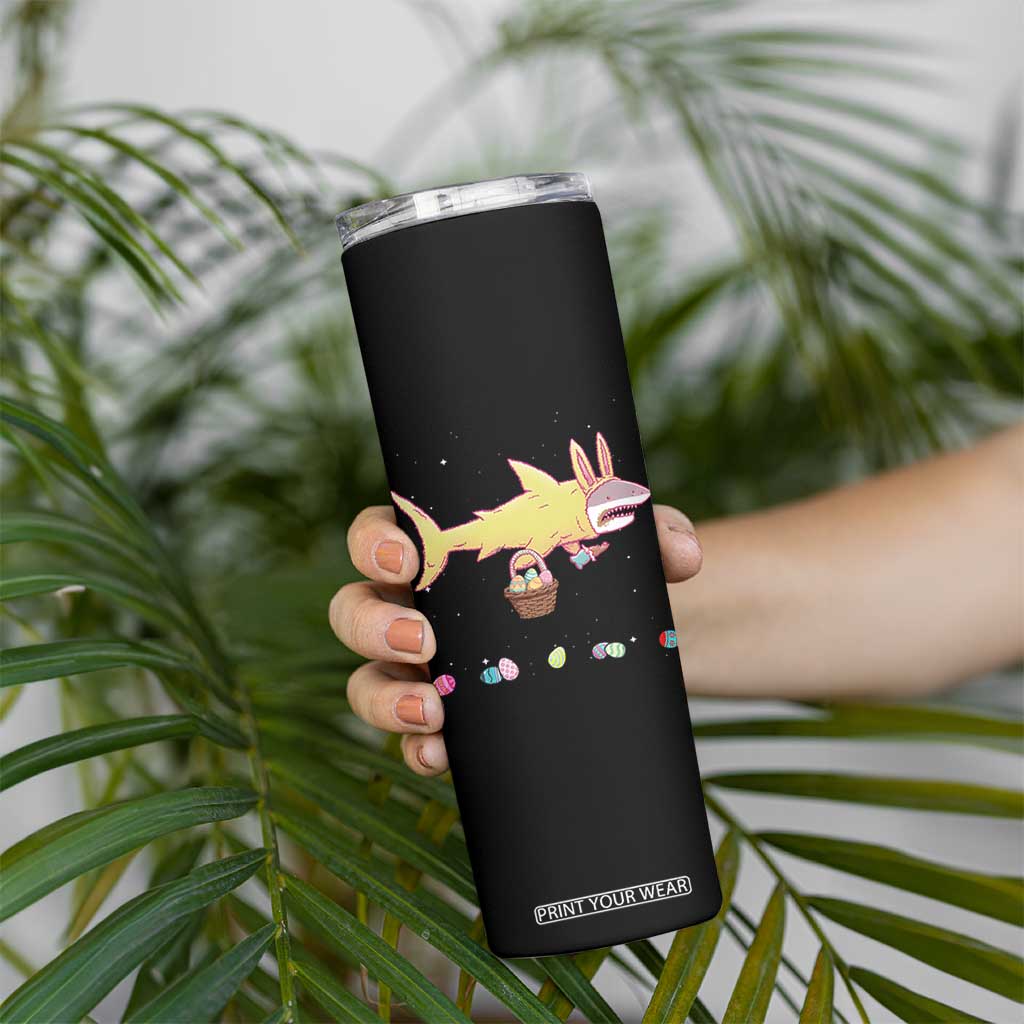 Funny Shark Easter Skinny Tumbler Cute Bunny Ears Eggs Hunting Teens Boys Kids TS10 Print Your Wear