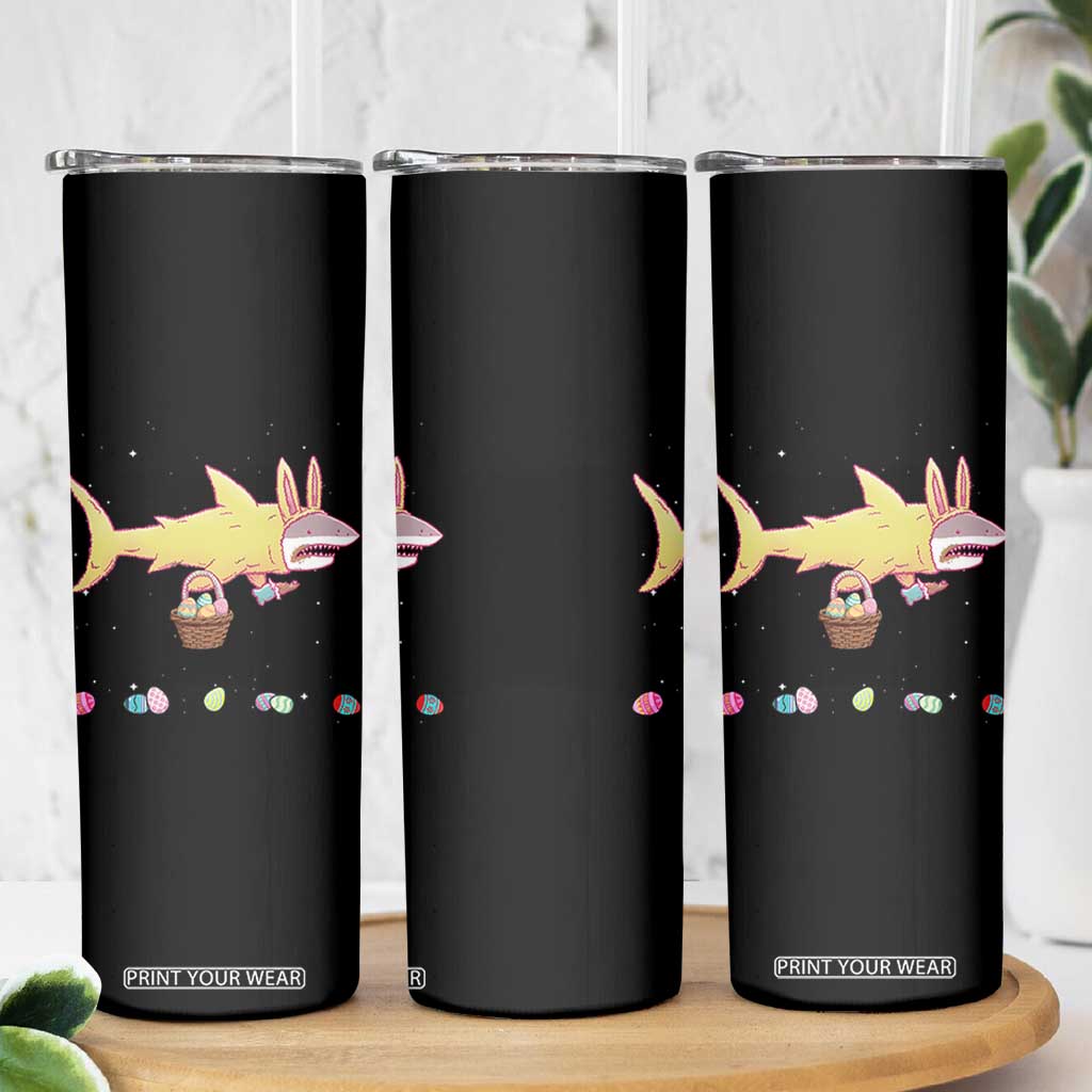 Funny Shark Easter Skinny Tumbler Cute Bunny Ears Eggs Hunting Teens Boys Kids TS10 Print Your Wear