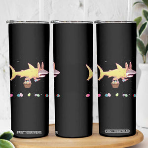 Funny Shark Easter Skinny Tumbler Cute Bunny Ears Eggs Hunting Teens Boys Kids TS10 Print Your Wear
