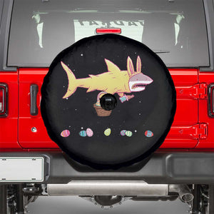 Funny Shark Easter Spare Tire Cover Cute Bunny Ears Eggs Hunting Teens Boys Kids TS10 Black Print Your Wear