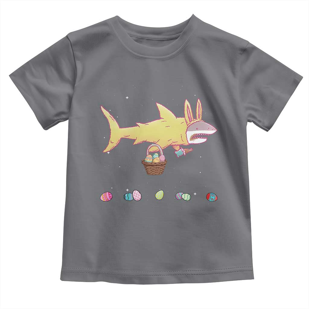 Funny Shark Easter Toddler T Shirt Cute Bunny Ears Eggs Hunting Teens Boys Kids TS10 Charcoal Print Your Wear