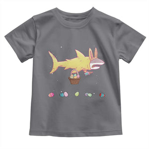 Funny Shark Easter Toddler T Shirt Cute Bunny Ears Eggs Hunting Teens Boys Kids TS10 Charcoal Print Your Wear
