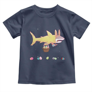 Funny Shark Easter Toddler T Shirt Cute Bunny Ears Eggs Hunting Teens Boys Kids TS10 Navy Print Your Wear