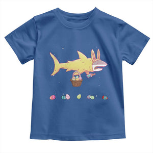 Funny Shark Easter Toddler T Shirt Cute Bunny Ears Eggs Hunting Teens Boys Kids TS10 Royal Blue Print Your Wear