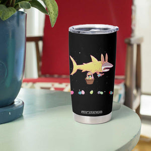 Funny Shark Easter Tumbler Cup Cute Bunny Ears Eggs Hunting Teens Boys Kids TS10 Print Your Wear
