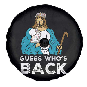 Guess Whos Back Spare Tire Cover Funny Religious Jesus Back Cute Bunny TS10 Print Your Wear