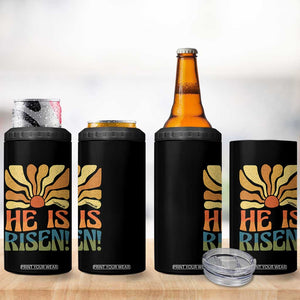 Retro Easter 4 in 1 Can Cooler Tumbler Jesus He is Risen Matthew 28:6 Bible Verse Kids TS10 Print Your Wear