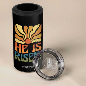 Retro Easter 4 in 1 Can Cooler Tumbler Jesus He is Risen Matthew 28:6 Bible Verse Kids TS10 Print Your Wear