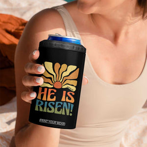 Retro Easter 4 in 1 Can Cooler Tumbler Jesus He is Risen Matthew 28:6 Bible Verse Kids TS10 Print Your Wear