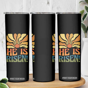 Retro Easter Skinny Tumbler Jesus He is Risen Matthew 28:6 Bible Verse Kids TS10 Print Your Wear