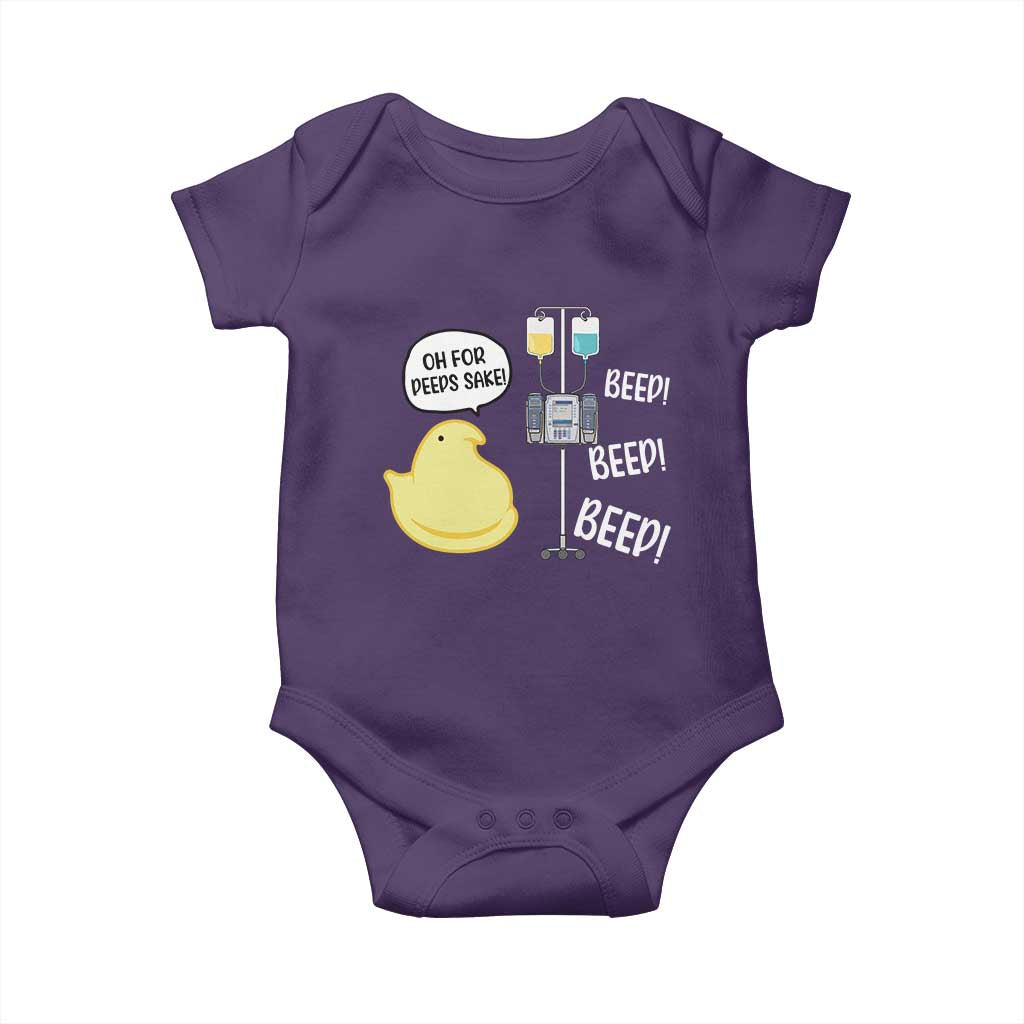Bunny Nurse Baby Onesie Funny Peep Nursing Easter Nurse Gift TS10 Purple Print Your Wear