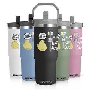 Bunny Nurse Flip Straw Tumbler Funny Peep Nursing Easter Nurse Gift TS10 Print Your Wear