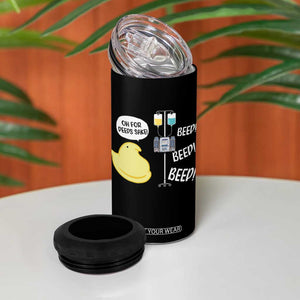 Bunny Nurse 4 in 1 Can Cooler Tumbler Funny Peep Nursing Easter Nurse Gift TS10 Print Your Wear