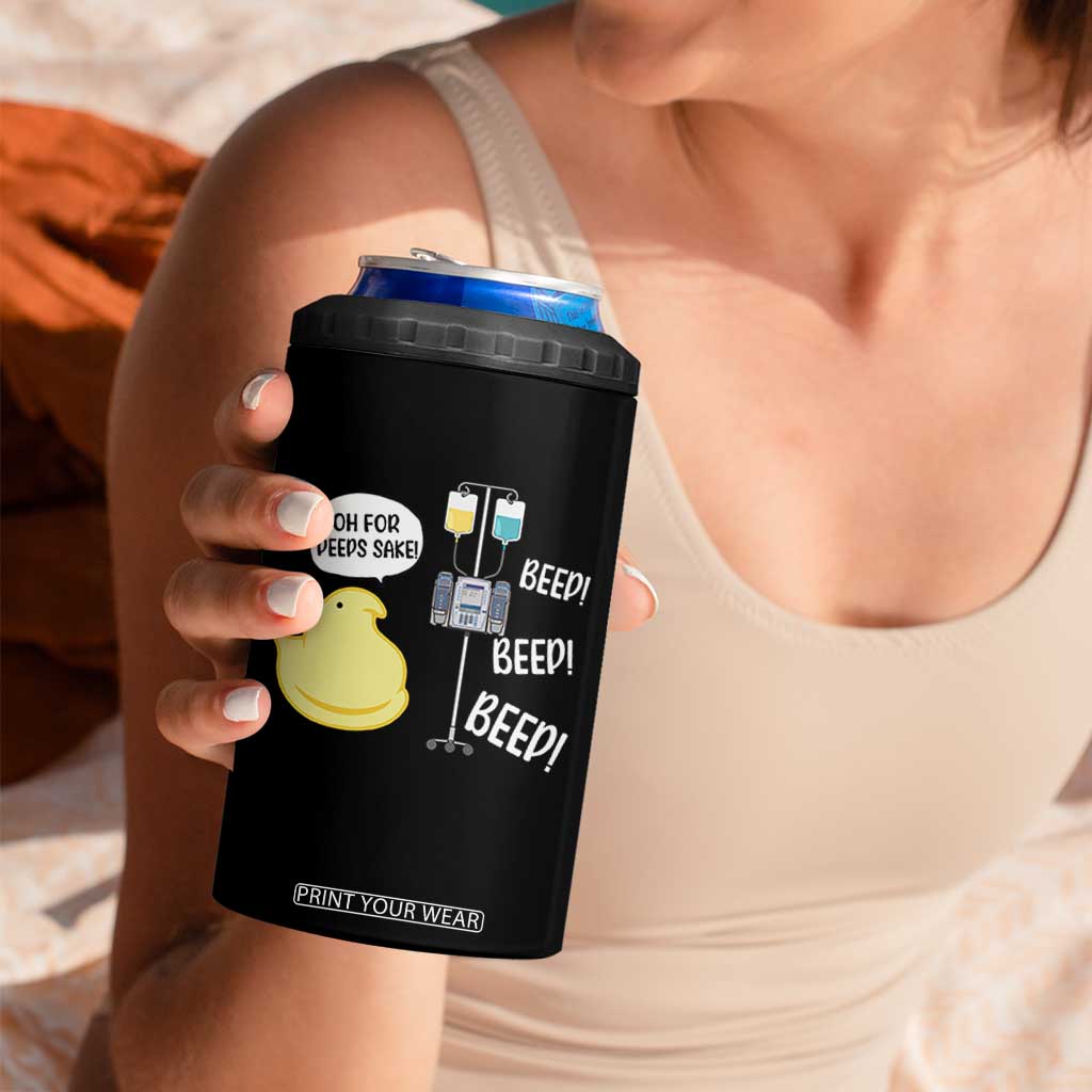 Bunny Nurse 4 in 1 Can Cooler Tumbler Funny Peep Nursing Easter Nurse Gift TS10 Print Your Wear
