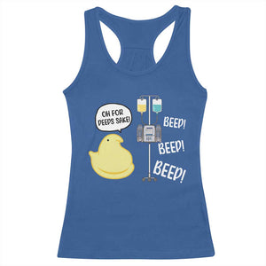 Bunny Nurse Racerback Tank Top Funny Peep Nursing Easter Nurse Gift TS10 Royal Blue Print Your Wear